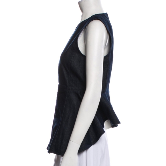 Theory denim peplum top SZ L - Picture 5 of 6